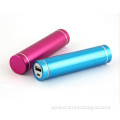 Portable tube cylinder shape power bank 2600mah portable mobile power bank/mobile power supply